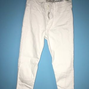 White Hollister high rise skinny jeans